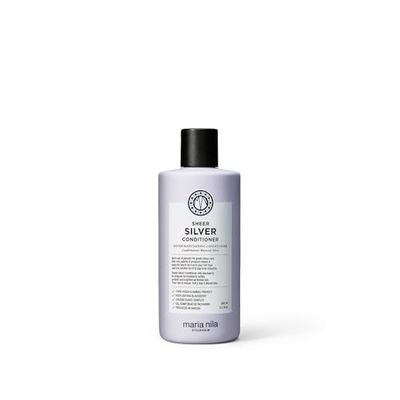 Maria Nila Sheer Silver, Conditioner 10.1 Fl Oz, Neutralizes Golden Shades, Violet Pigments Gives Cool Tone, 100 Vegan SulfateParaben free
