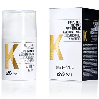ExtraK Bio-Peptide Thermal Leave-In Hair Mask (50ml), 4-Minute Repair Heat Protection, Strengthens Damaged Hair, Restores Shine Elasticity, Professional Keratin Treatment