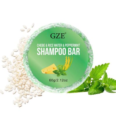 Vemofoper GZE Chebe Rice Water Peppermint Shampoo Bar