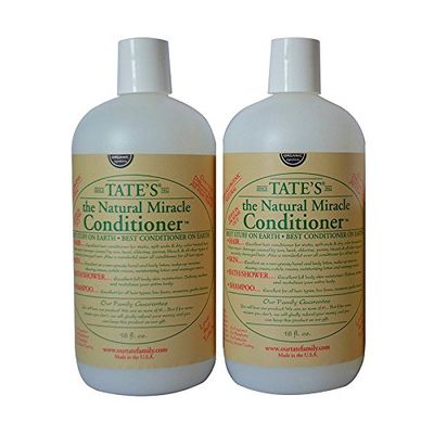 Tate&#39;s Family Hair and Lotion Natural Miracle 18oz Conditioner - Pack of 2 Natural Ingredients Body Lotion