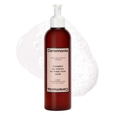 Ceremonia Weightless Hydration Shampoo with Vegan Keratin, Yucca Extract Witch Hazel for FineThin Hair, 8.45 Fl Oz 250 mL