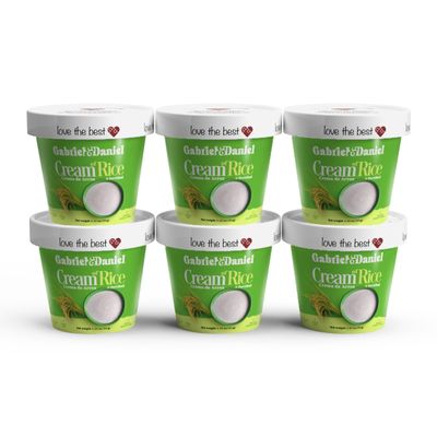 Gabriel Daniel Cream of Rice - Non-GMO, Pure and Organic Gluten Free Cereal - Rich in Iron Essential Nutrients for a Nourishing and Instant Breakfast - Quick Easy Meal (Pack of 6)