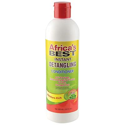 AFRICA&#39;S BEST Instant Detangling Conditioner, 12 Oz, Brown, 1-104-12-1200