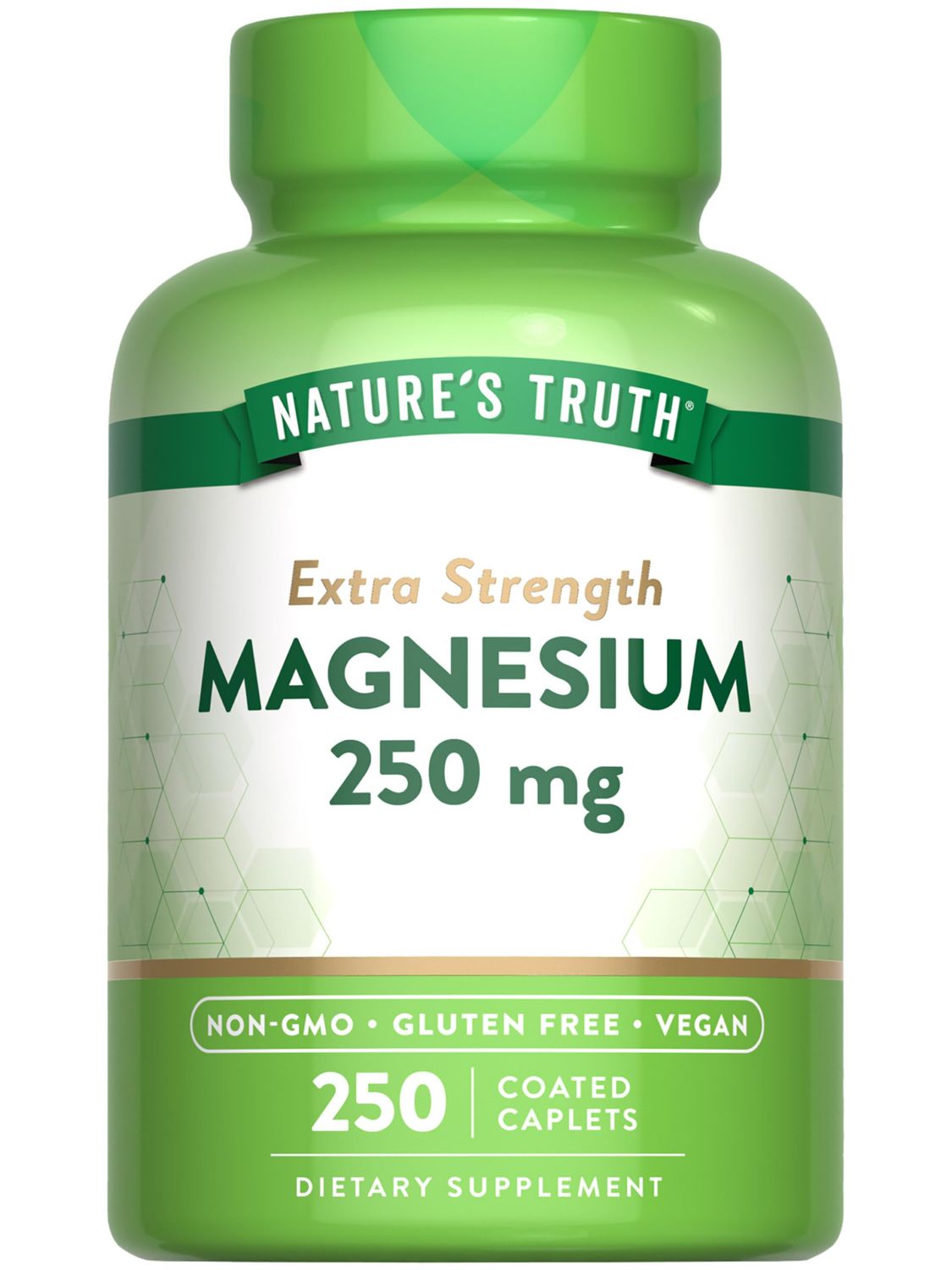 Nature's Truth Magnesium Supplement 250 mg 250 Count Vegan, Non-GMO Gluten Free Magnesium Oxide