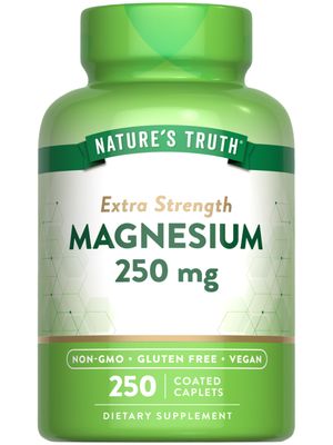 Nature&#39;s Truth Magnesium Supplement 250 mg 250 Count Vegan, Non-GMO Gluten Free Magnesium Oxide