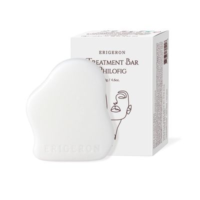 erigeron Treatment Bar - Philofig Natural Solid Conditioner, Hemp Seed, Fig, Rice Water, Silicon-free, Sulfate-free, Vegan, Shiny bouncy Hair, fig scent 3.1 oz