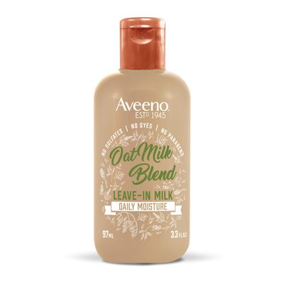 Aveeno Farm-Fresh Oat Milk Leave-In Hair Conditioner Treatment, Lightweight Moisturizer for Dry Damaged Hair, Safe for Color-Treated Hair, Sulfate, Paraben Dye-Free