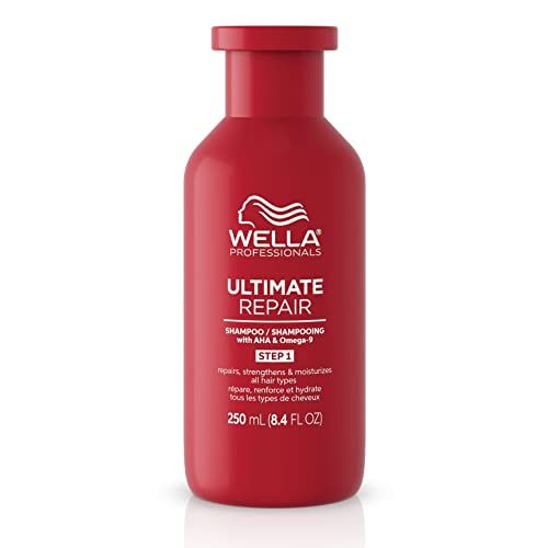 Wella Professionals ULTIMATE REPAIR Shampoo Professional Lightweight Cream Shampoo for Damaged Hair Replenishes and Repairs 8.4 Fl oz.