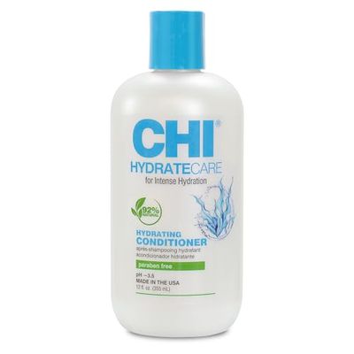CHI HydrateCare Hydrating Conditioner, Balances Hair Moisture and Protects Against Damage and Hair Breakage, Sulfate, Paraben, Cruelty-Free, 12 Oz