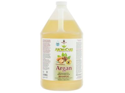 PPP AromaCare Rejuvenating Argan Shampoo for Dogs - Repairs Dry and Brittle Coats - Leaves Fur Silky Shiny - 1 Gallon