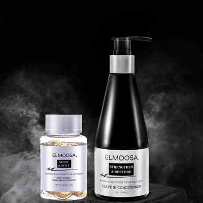 ELMOOSA REPAIR CARE HAIR ROUTINE For All Hair Types 250ML Leave In Conditioner and Hair Care Oil Capsules Made With Macadamia Ternifolia Seed Oil For Women Men