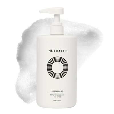 Nutrafol Shampoo, Cleanse and Hydrate Hair and Scalp, Improves Hair Volume, Strength and Texture, Physician-formulated for Thinning Hair, Color Safe, Sulfate Free (1L (Lasts 4x Longer))