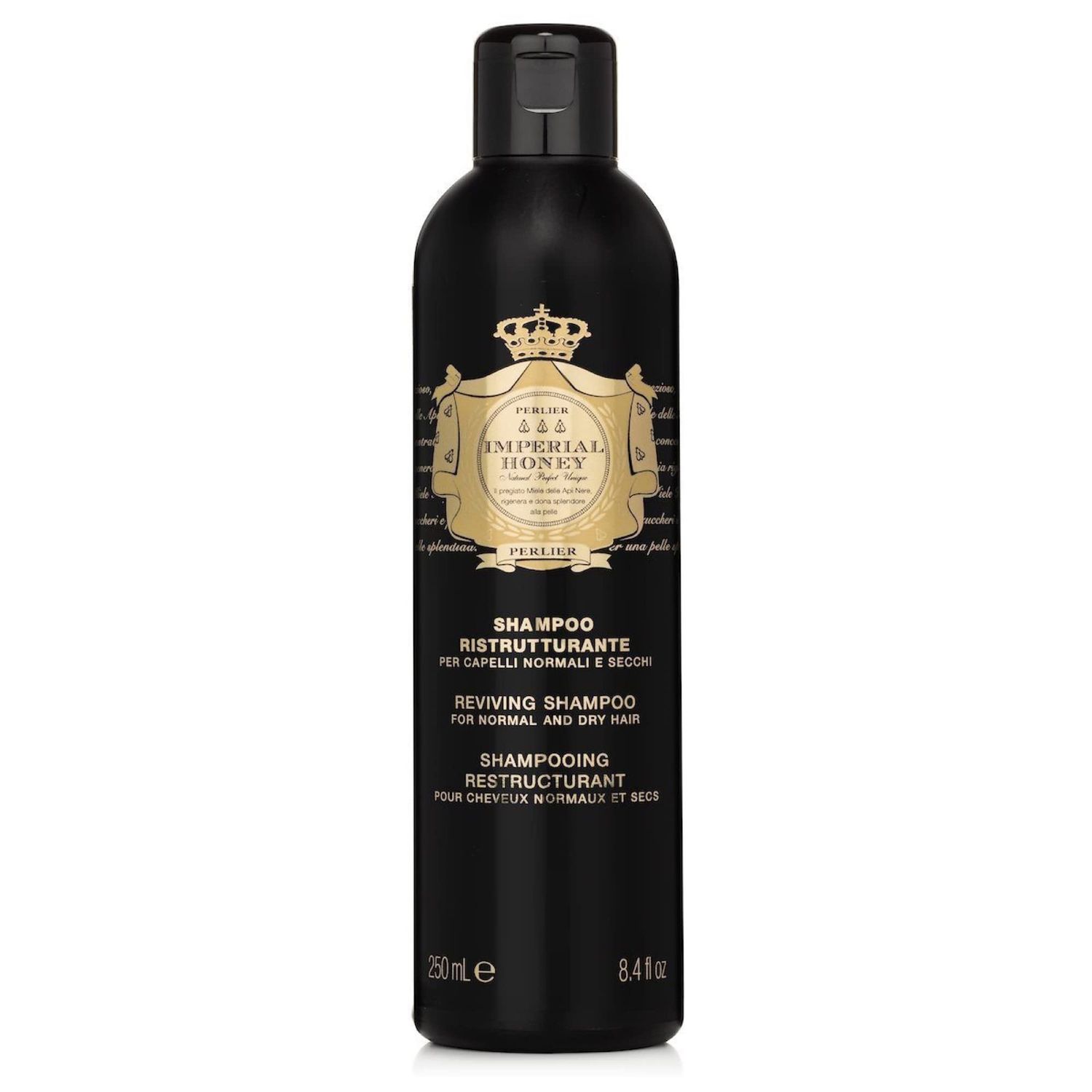 Perlier Imperial Honey Hydrating Shampoo - Luxurious Moisturizing Shampoo For Regular, Dry, Or Itchy Scalps, Help Curl And Shine Your Hair With Imperial Honey 8.4 Oz