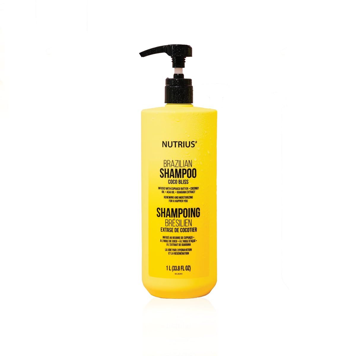 Nutrius Brazilian Shampoo Coco Bliss - For Silky-Smooth Hair 33.8 FL OZ