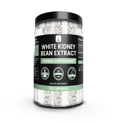 PURE ORIGINAL INGREDIENTS White Kidney Bean Extract (730 Capsules) No Magnesium Or Rice Fillers, Always Pure, Lab Verified