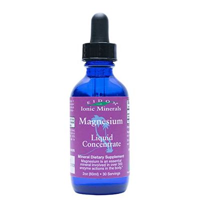Eidon Ionic Minerals Liquid Magnesium Concentrate - Ionic Magnesium Drops Supplement for Adults, Men and Women, Supports Muscle Relaxation, No Additives or Preservatives - Magnesium Chloride, 2 oz