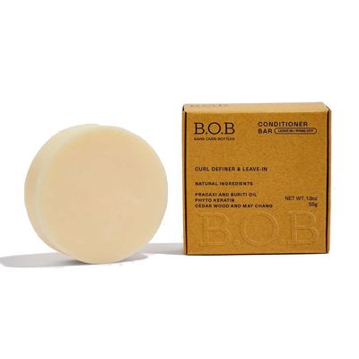 B.O.B BARS OVER BOTTLES Conditioner Bar Solid Conditioner for Curly Hair Eco Friendly, Vegan, Waterless, Leave In Solid Intense Bar Conditioner