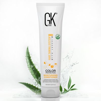 GK HAIR Global Keratin Moisturizing Conditioner (100ml3.4 Fl Oz) for Hydrating Color Protection Dry Damage Curly Frizzy Color Treated Hair Repair Organic Paraben Sulfate Free All Hair Types