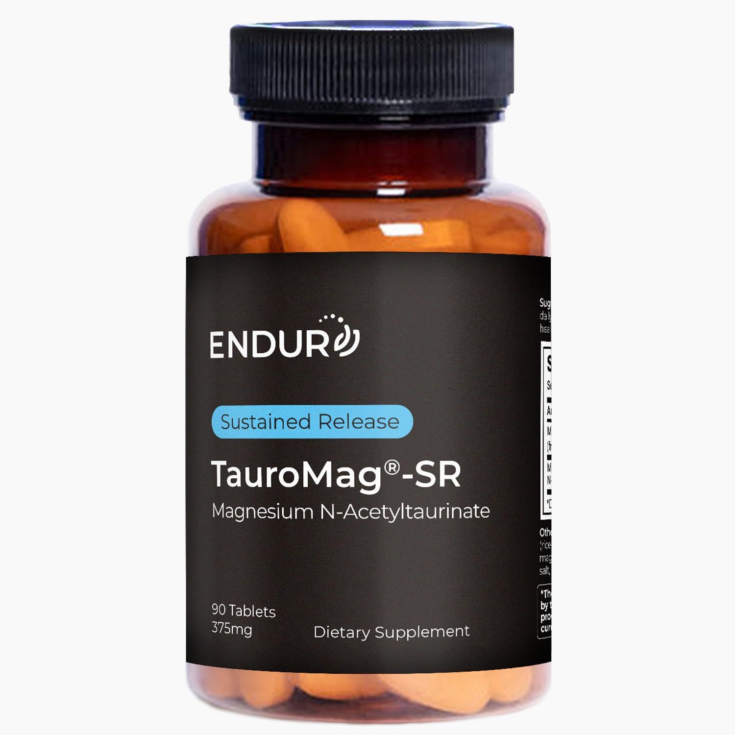 Endurance Products, TauroMag-SR, Magnesium N-Acetyl Taurinate, Supports Brain Health Cognitive Function, Memory Focus Supplements, Mood Support 375 mg, 90 Tablets