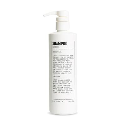 Blu Atlas Men&#39;s Natural Shampoo - For All Hair Types - Gentle Cleansing, Deep Hydrating Shampoo Vegan Sulfate and Paraben-Free- Classic Scent, 16 oz.