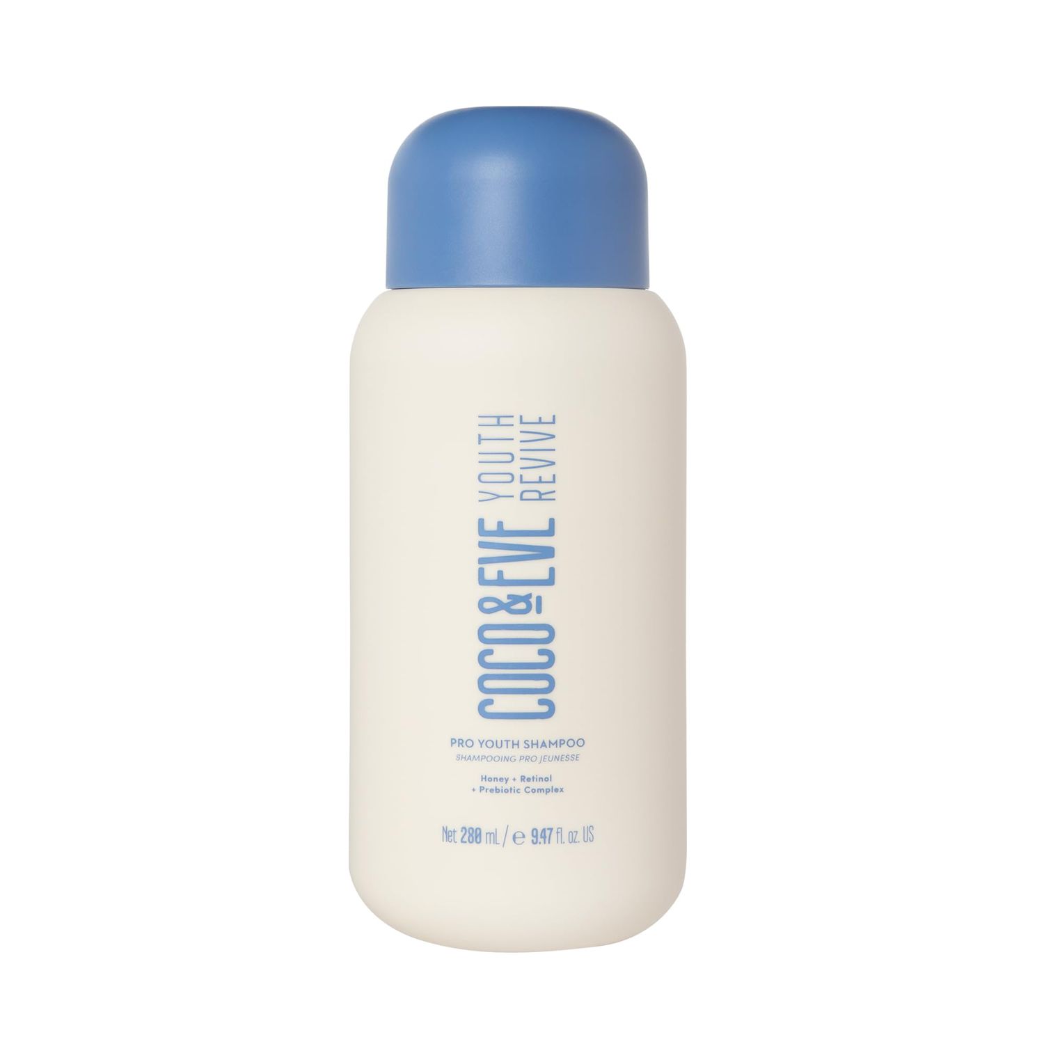Coco Eve Youth Revive Pro Youth Shampoo. With Honey, Retinol, and Prebiotics for Strength, Shine, Volumized hair, and a Healthy Scalp. Anti-Aging Shampoo for Youthful Hair (9.47 fl oz)