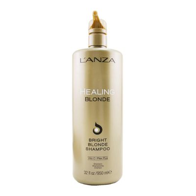 L&#39;ANZA Healing Blonde Bright Shampoo, Formulated for Natural Decolorized Blonde Hair, Boosts Shine and Brightness While Healing, With Sulfate-free, Paraben-free, Gluten-free Formula (32 Fl Oz)