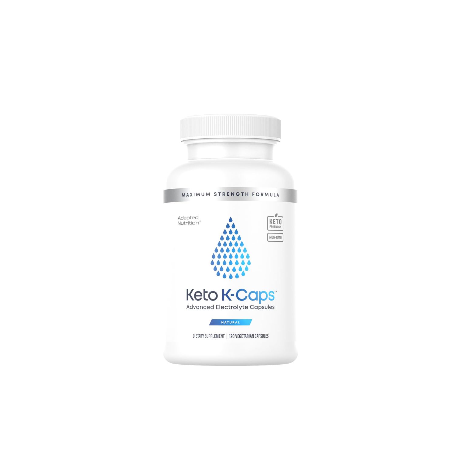 Keto K-Caps Electrolyte Capsules Keto Approved Electrolyte Supplement Hydrate Fast Beat Leg Cramps 700mg Potassium, Sodium, Magnesium No Maltodextrin 120 Caps