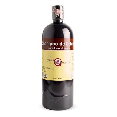 Yeguada La Reserva Shampoo de Caballo Negro (1 liter Bottle) For Strong, Healthy And Beautiful Hair (For Dark to Black Colored Hair)