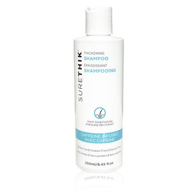 SURETHIK Hair Thickening Shampoo - With Caffeine Nourishing Oils - Sulfate, Paraben Silicone Free (250ml)