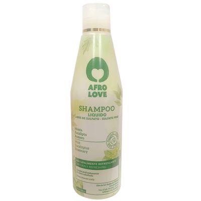 Afro Love Shampoo 16oz - Sulfate-Free, Moisturizing Curl-Defining Shampoo for Natural, Curly, and Coily Hair - Hydrating Formula with Coconut Aloe Vera - Gentle Cleanser for Dry Damaged Hair