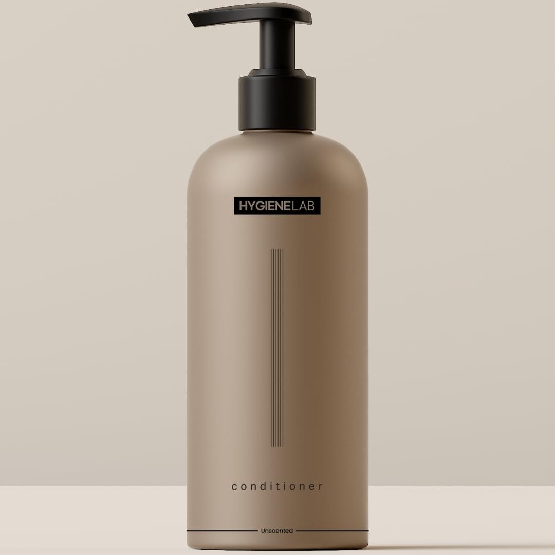 HygieneLab Men&#39;s Conditioner - EWG Verified, Best Men&#39;s Conditioner for all Hair Types, Unscented - Sulfate and Paraben Free, Lightweight, Hydrating, and Softening Formula, 10 fl oz