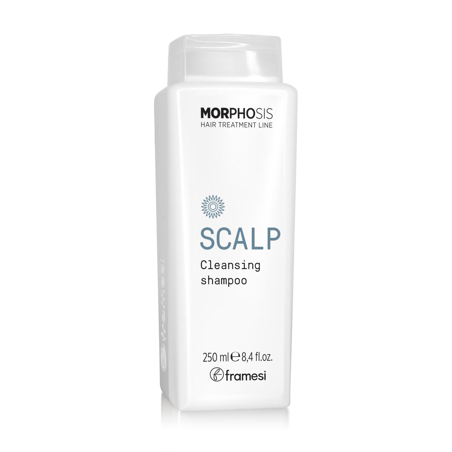 Framesi Morphosis Scalp Cleansing Shampoo 8.4 fl oz, Cleanses Hair and Scalp, Clarifying, Removes Buildup, Natural Ingredients, Color Safe