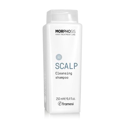 Framesi Morphosis Scalp Cleansing Shampoo 8.4 fl oz, Cleanses Hair and Scalp, Clarifying, Removes Buildup, Natural Ingredients, Color Safe