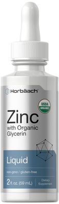 Horb ach Liquid Zinc Drops 2 Oz with Organic Glycerin Vegetarian, Non-GMO, Gluten Free Supplement