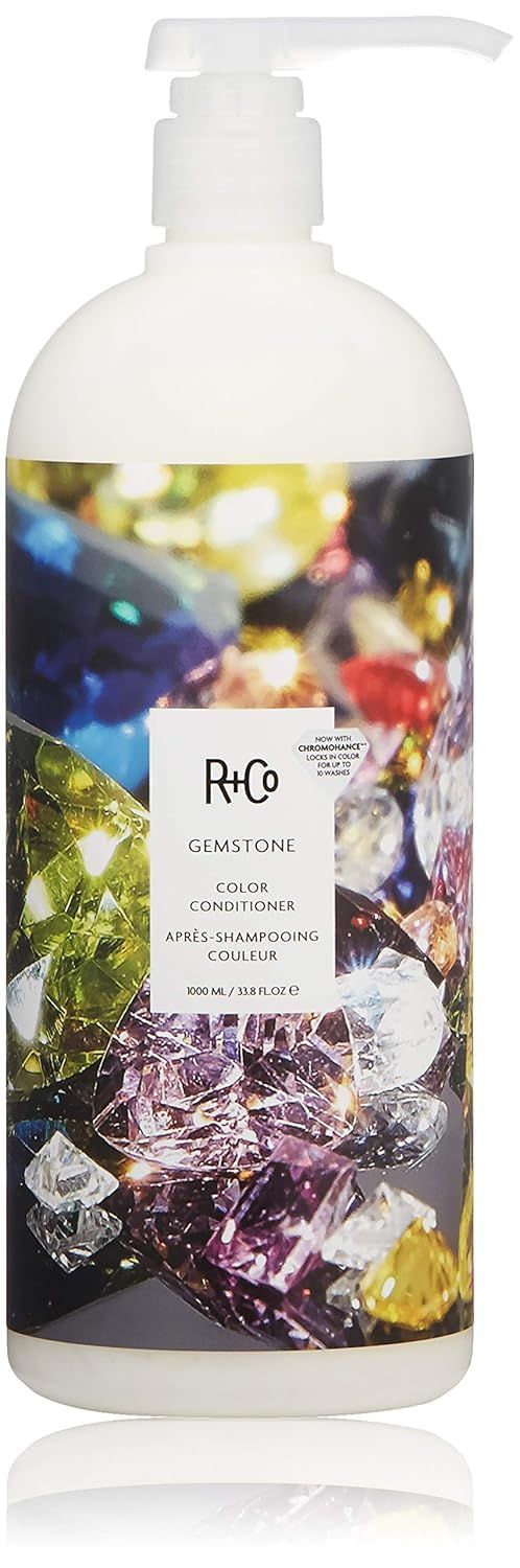 RCo Gemstone Color Conditioner Retail Liter Prolonged Color Vibrancy, Repairs Nourishes Hair Vegan Cruelty-Free 33.8 Oz