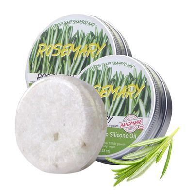 Hotiary Rosemary Hair Shampoo Bar for Oil Control, Deep Cleansing Organic Rosemary Shampoo for Hair Loss and Scalp, Cruelty and Silicone Free (2 Pack)