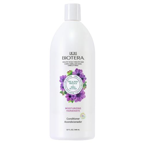 Biotera Moisturizing Conditioner Hydrates Moisturizes Dry, Medium, Fine Hair Microbiome Friendly Vegan Animal Test Free Paraben Free Color-Safe 32 Fl Oz