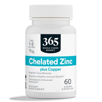 365 by Whole Foods Market, Zinc Chelated, 60 Capsules