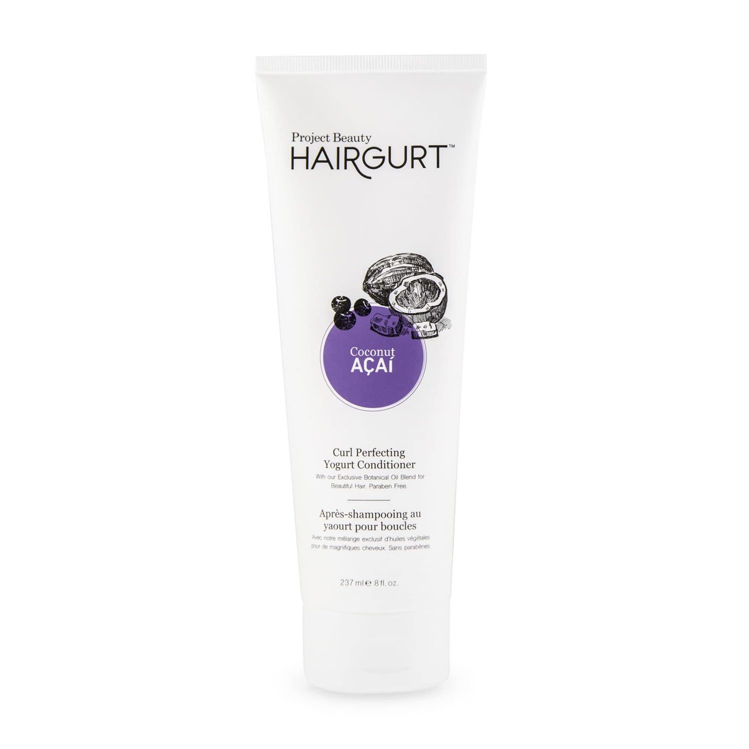 Hairgurt Curl Perfecting Yogurt Deep Conditioner For Curly, Coily and Wavy Hair Repair For The Appearance Of Noticeably Thicker, Fuller Hair. Deep Conditioning Hair Treatment. (8 Oz)