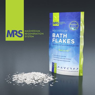 Finest Magnesium Bath Flakes, Bath Salts, Epsom Salt, Body Muscle and Foot Soak, Regenerate Body and Mind, MRS Magnesium Regeneration System, 4kg - 8.8 lb