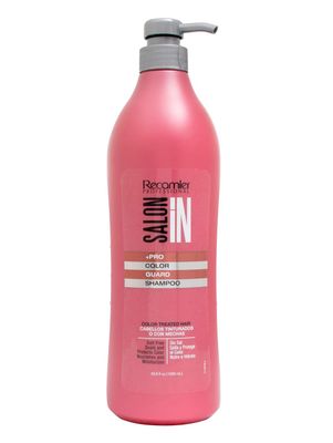 Color Guard Pro Shampoo Recamier SalonIn Enhance and Protect Colored Hair Until Next Dye No Salt Champu Cabello Tinturado Protege y Realza Hasta La Sgte Visita 33.8 Ounces - 1 Litro