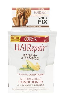 ORS HAIRepair Banana and Bamboo Nourishing Conditioner for Dry and Brittle Hair - Travel Packet 1.75 Ounces (Pack of 12)