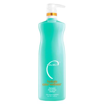 Malibu C Hydrate Color Wellness Shampoo - Shampoo for Color Treated Hair and Fights Fade - Sulfate Free Gentle Cleansing Hair Care (33.8 oz)