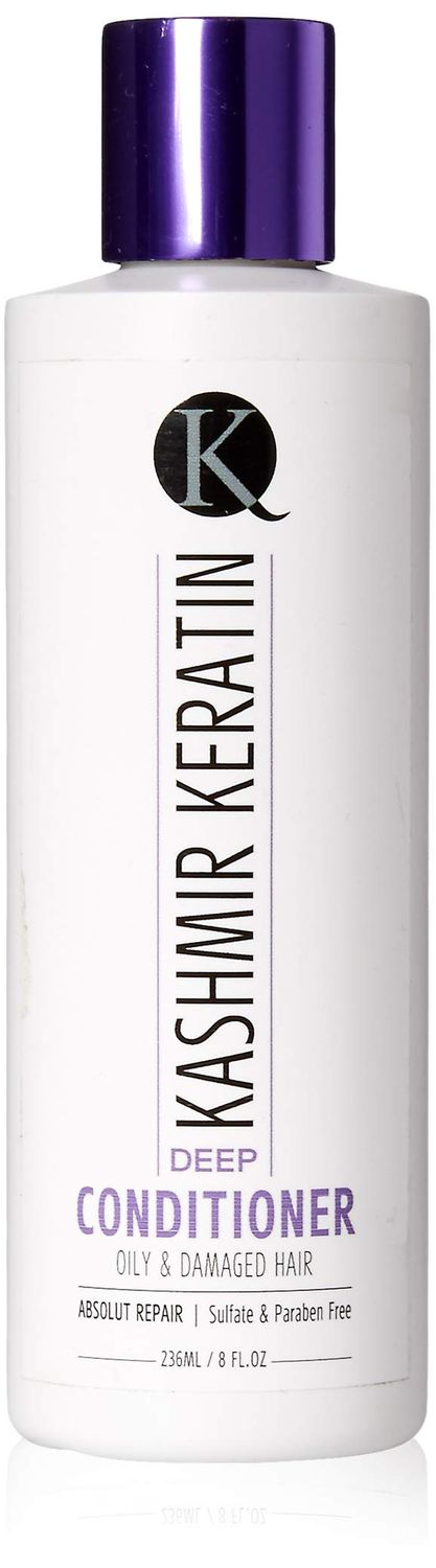 Kashmir Keratin Deep Conditioner For Oily And Damaged Hair Sulfate And Paraben (8 Fl Oz.)