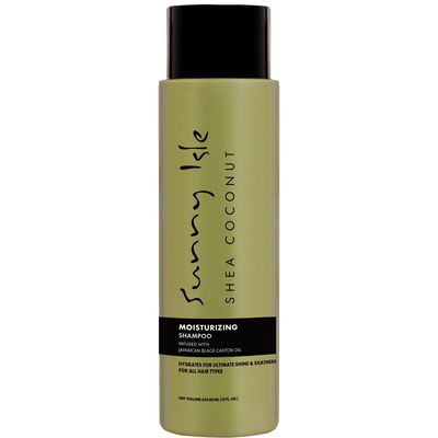 Sunny Isle Shea Coconut Moisturizing Shampoo 12oz Infused with Jamaican Black Castor Oil Curly Hair Shampoo Hydrating for Dry Curls, Waves, Coils Silicone, Paraben Sulfate-FREE