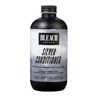 BLEACH LONDON Silver Conditioner - Ashy Blonde Rinse, Color Toning and Preserving, Vegan, Cruelty Free, Daily Hair Nourishment, Color Depositing Formula, 8.45 fl oz