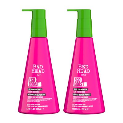 Bed Head TIGI Ego Boost Split End Mender Leave-In Conditioner - For Split End Control - For All Hair Types - Use on Wet or Dry Hair - Premium Hair Care Products for Women Men - 8 oz (2 Pack)
