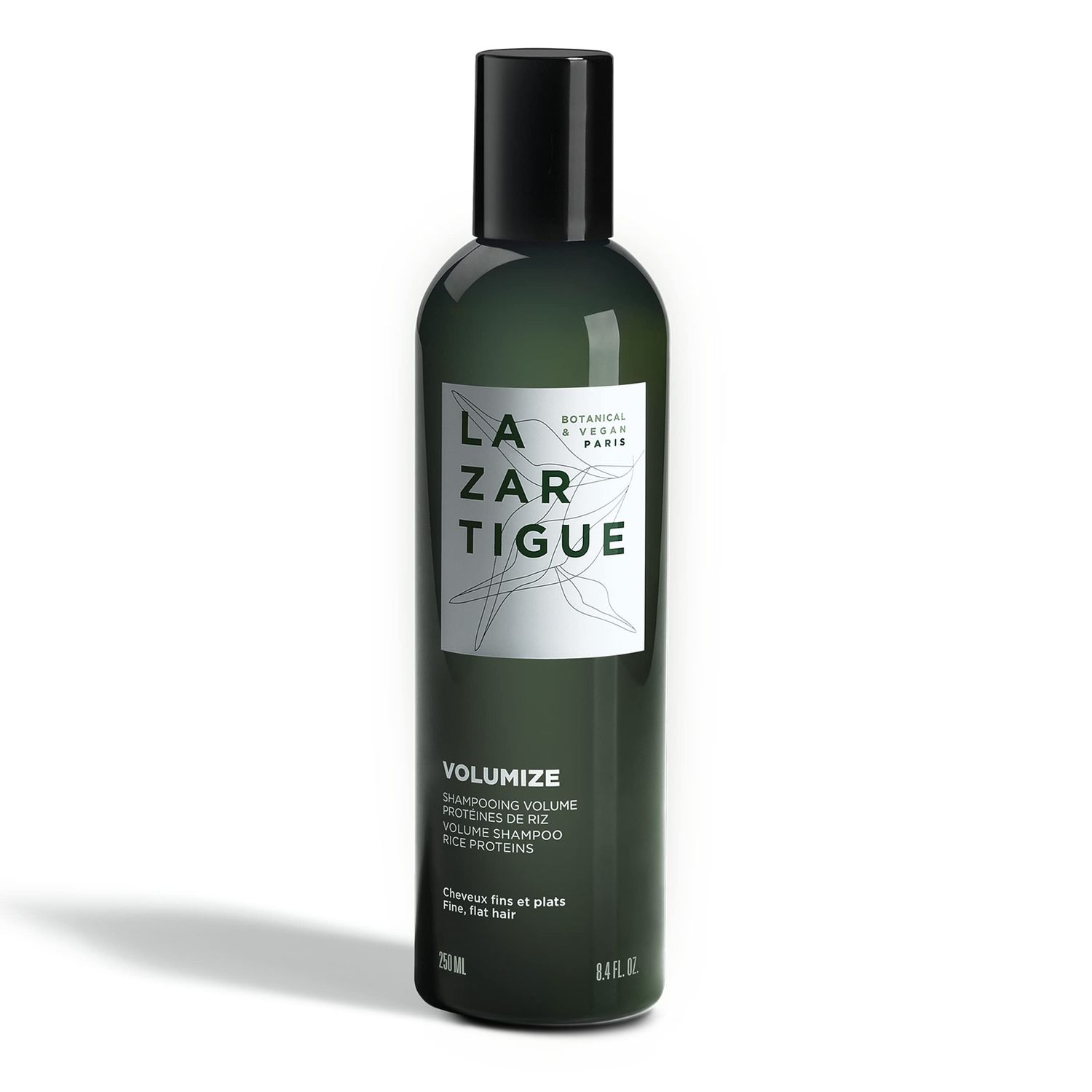 Lazartigue Volumize Shampoo, Rice Proteins, Adds Body Shine to Fine Hair, Vegan, Sulfate Silicone Free, 8.4 fl.oz.