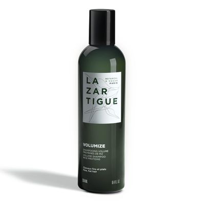 Lazartigue Volumize Shampoo, Rice Proteins, Adds Body Shine to Fine Hair, Vegan, Sulfate Silicone Free, 8.4 fl.oz.