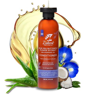 Blue PeaButterfly Pea Hair Conditioner - Maximum Moisture for Dry Hair Deep Nourishing Hydrating Conditioner Ideal for Curly, Thick, and Dry Hair Paraben-Free Sulfate-Free